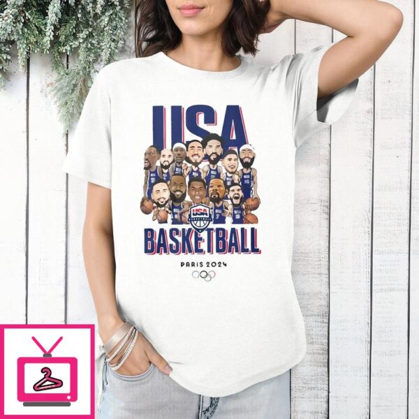 USA Basketball Olympic Paris 2024 T Shirt 1 1