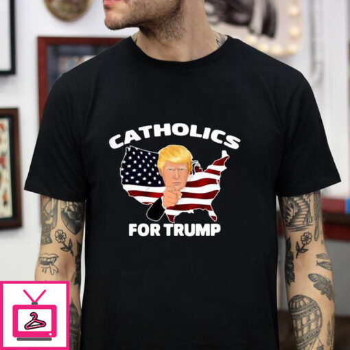 American flag Catholics for Trump 1