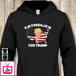 American flag Catholics for Trump 2