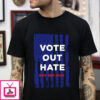 American Flag Vote Out Hate November 3rd 2020 T-Shirt