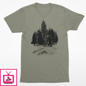 Bigfoot In Forest – Short-Sleeve Unisex T-Shirt