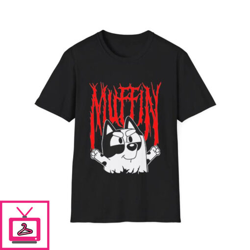 Bluey Muffin Metal T Shirt 1