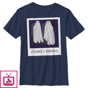 Boy’s Beetlejuice Halloween Strange and Unusual Ghost Photo T-Shirt