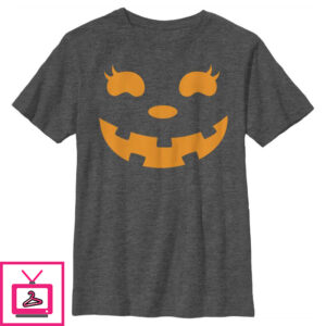 Boy’s CHIN UP Halloween Jack o’ Lantern Face T-Shirt