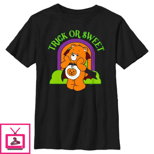 Boys Care Bears Halloween Trick Or Sweet T Shirt 1