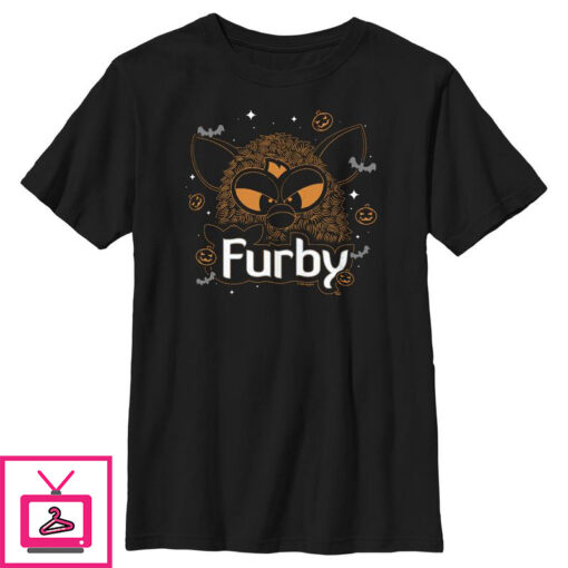 Boys Furby Halloween Sketch T Shirt 1