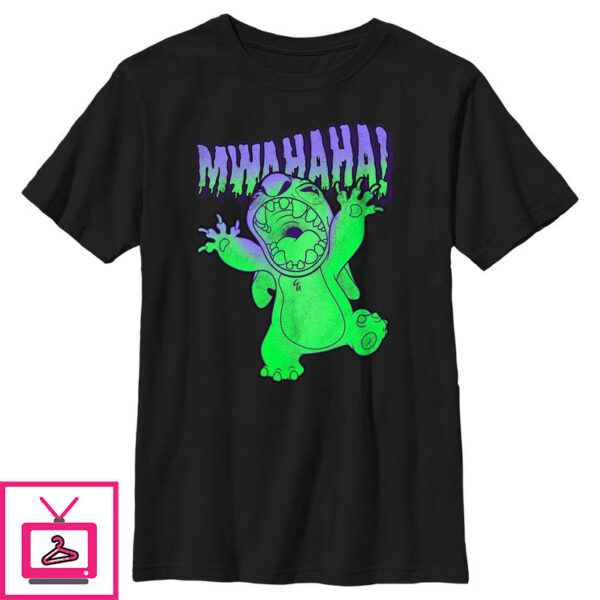 Boy’s Lilo & Stitch Mwahaha Halloween Horror T-Shirt