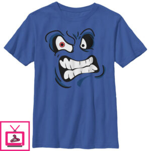 Boy’s Lost Gods Halloween Angry Monster Face T-Shirt