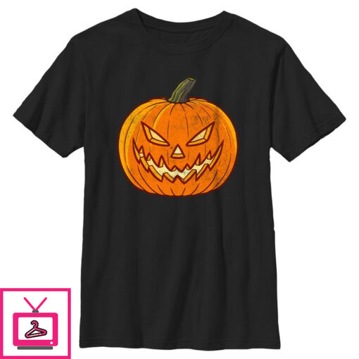 Boys Lost Gods Halloween Evil Jack O Lantern T Shirt 1