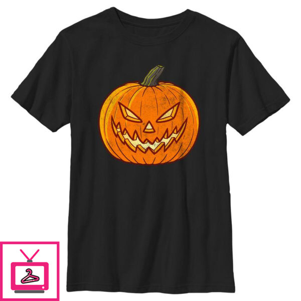 Boy’s Lost Gods Halloween Evil Jack-O’-Lantern T-Shirt