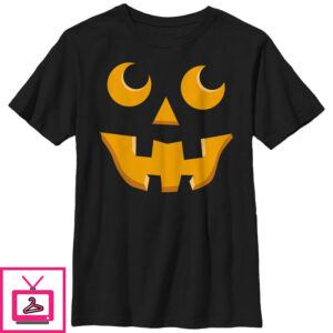 Boy’s Lost Gods Halloween Jack-o’-Lantern Toothy Grin T-Shirt