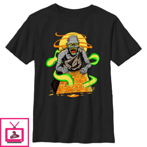 Boys Lost Gods Halloween Mummy Scene T Shirt 1