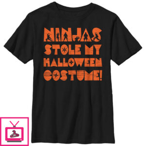 Boy’s Lost Gods Halloween Ninjas Stole Costume T-Shirt