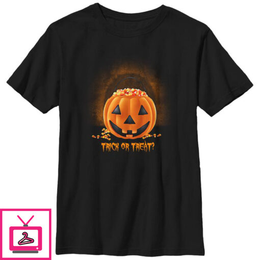 Boys Lost Gods Halloween Pumpkin Candy Corn Treat T Shirt 1