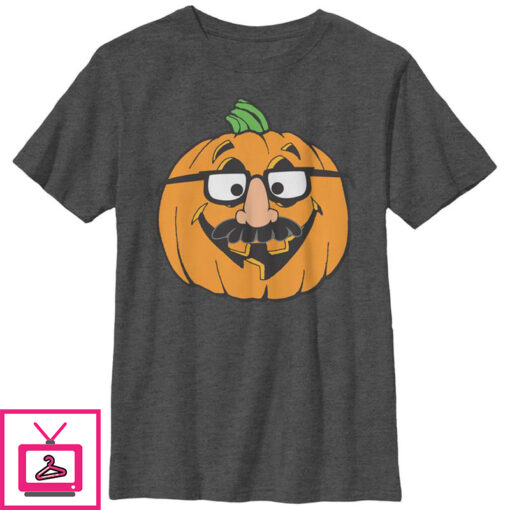 Boys Lost Gods Halloween Pumpkin Disguise T Shirt 1