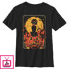 Boy’s Lost Gods Halloween Retro Cat Scene T-Shirt