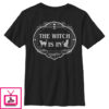 Boy’s Lost Gods Halloween The Witch Is In Cats T-Shirt