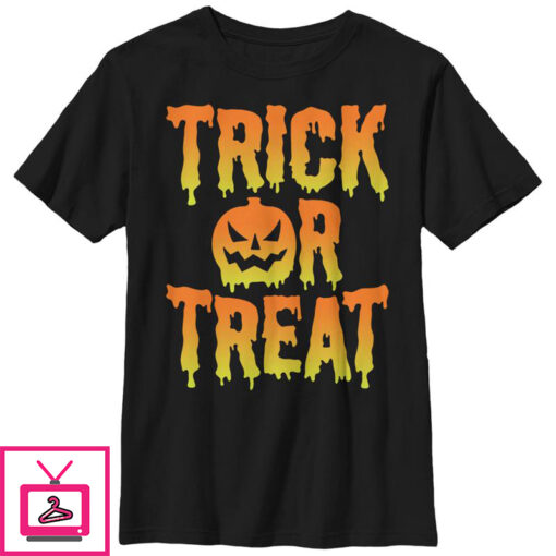 Boys Lost Gods Halloween Trick Or Treat Melt T Shirt 1