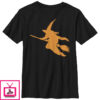 Boy’s Lost Gods Halloween Witch on a Broomstick T-Shirt