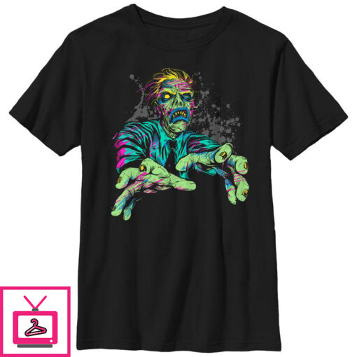 Boys Lost Gods Halloween Zombie Attack T Shirt 1