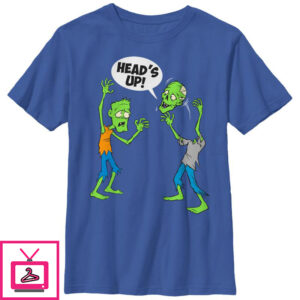 Boy’s Lost Gods Halloween Zombie Heads Up T-Shirt