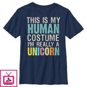 Boy’s Lost Gods Unicorn in Human Costume T-Shirt