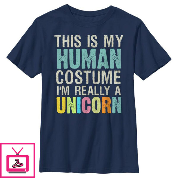 Boy’s Lost Gods Unicorn in Human Costume T-Shirt