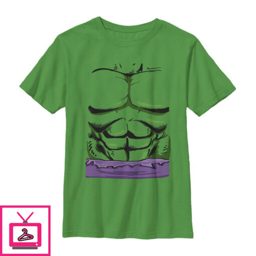 Boys Marvel Halloween Hulk Classic Costume T Shirt 1