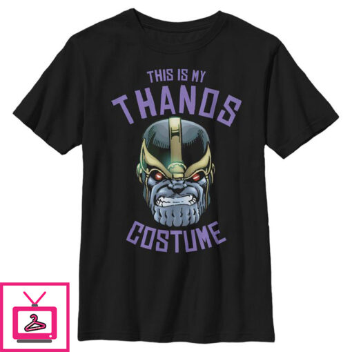 Boys Marvel Halloween Thanos Costume T Shirt 1