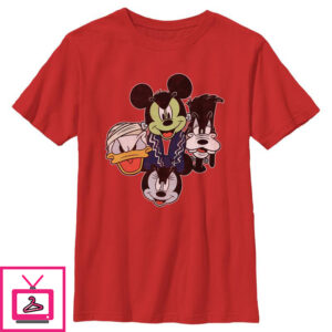 Boy’s Mickey & Friends Halloween Group Faces T-Shirt