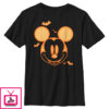 Boy’s Mickey & Friends Mickey Mouse Pumpkin Halloween Face T-Shirt