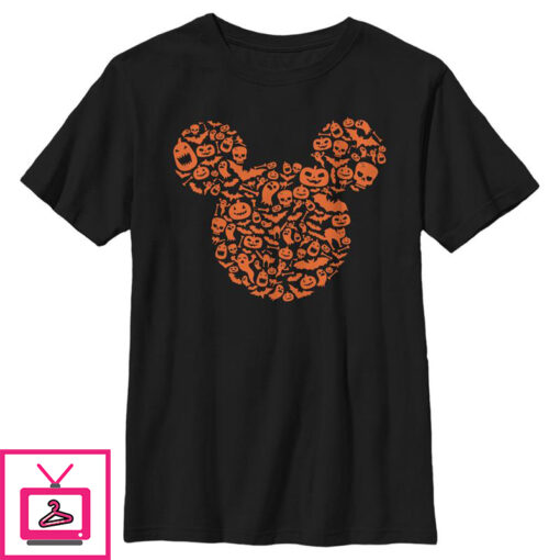 Boys Mickey Friends Mickey and Friends Halloween Silhouette T Shirt 1