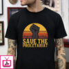 Fighting save the proletariat sunset t-shirt