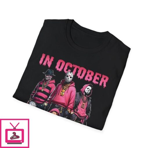 Halloween In October we Wear Pink T Shirt 1 1