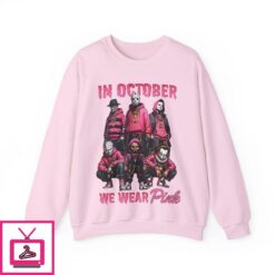 Halloween In October we Wear Pink T Shirt 1 3