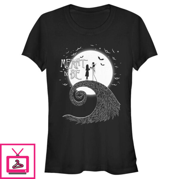 Junior’s The Nightmare Before Christmas Jack and Sally Meant to Be T-Shirt