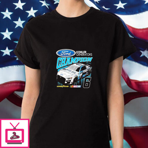 Kohler Generators Champion Goodyear Nascar Ford Car 6 T-Shirt