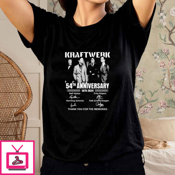 Kraftwerk 54th Anniversary 1970-2024 Thank You For The Memories T-Shirt