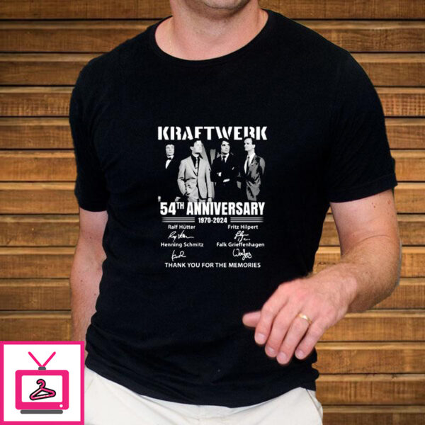 Kraftwerk 54th Anniversary 1970-2024 Thank You For The Memories T-Shirt