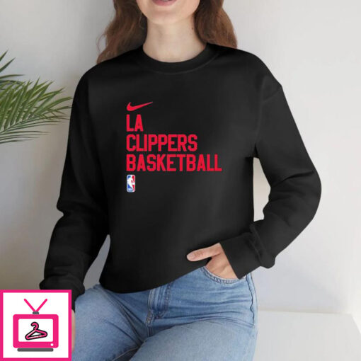 La Clippers Basketball NBA Logo T Shirt 1