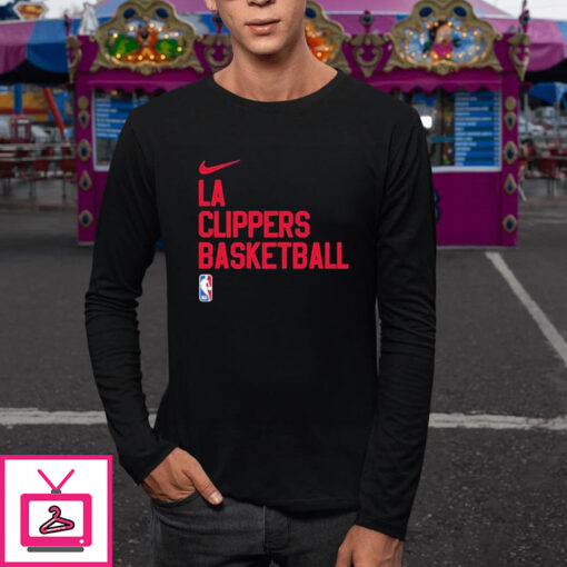 La Clippers Basketball NBA Logo T Shirt 2