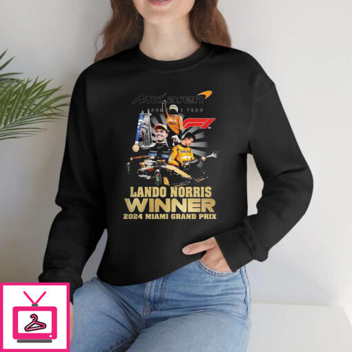 Lando Norris Winner 2024 Miami Grand Prix T Shirt 1