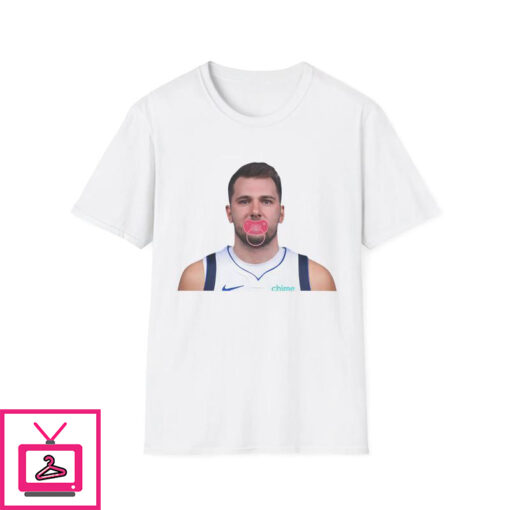 Luka Doncic Sucking On Pink Pacifier T Shirt 1