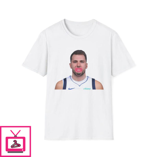 Luka Doncic Sucking On Pink Pacifier T-Shirt