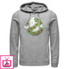 Men’s Ghostbusters Christmas Wreath Logo Pull Over Hoodie