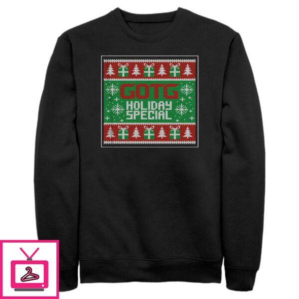 Men’s Guardians of the Galaxy Holiday Special Christmas Sweater Square Sweatshirt