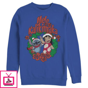 Men’s Lilo & Stitch Mele Kalikimaka Christmas Sweatshirt