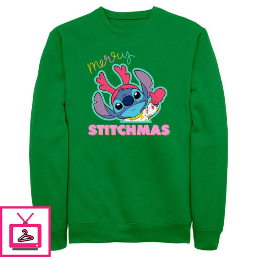 Mens Lilo Stitch Merry Stitchmas Sweatshirt 1