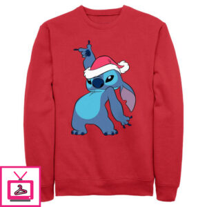 Men’s Lilo & Stitch Santa Hat Sweatshirt