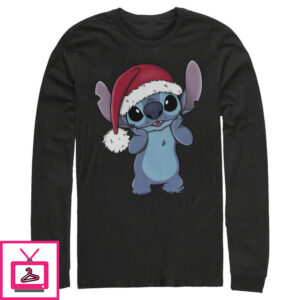 Men’s Lilo & Stitch Santa Surprise Long Sleeve T-Shirt